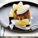 apple cake with sous-vide poached apples