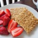 flapjacks with strewberries