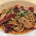 Gattopardo's addictive spaghetti with calamari, chorizo, and black olives, from their set lunch