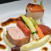 Unbelievably tender. The slow cooked pork belly that is flamed torched to crunchy perfection.