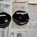 Two lacquer plates as decorated by me and my guide