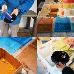 A fun workshop in decorating Aizu lacquer