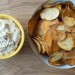 potato chips with onion dip