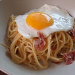 Heaven on a plate – prosciutto and parmesan pasta