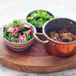 lamb stew with chard, white beans and coriander