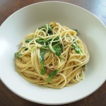 Anchovy, lemon, chili and rocket pasta